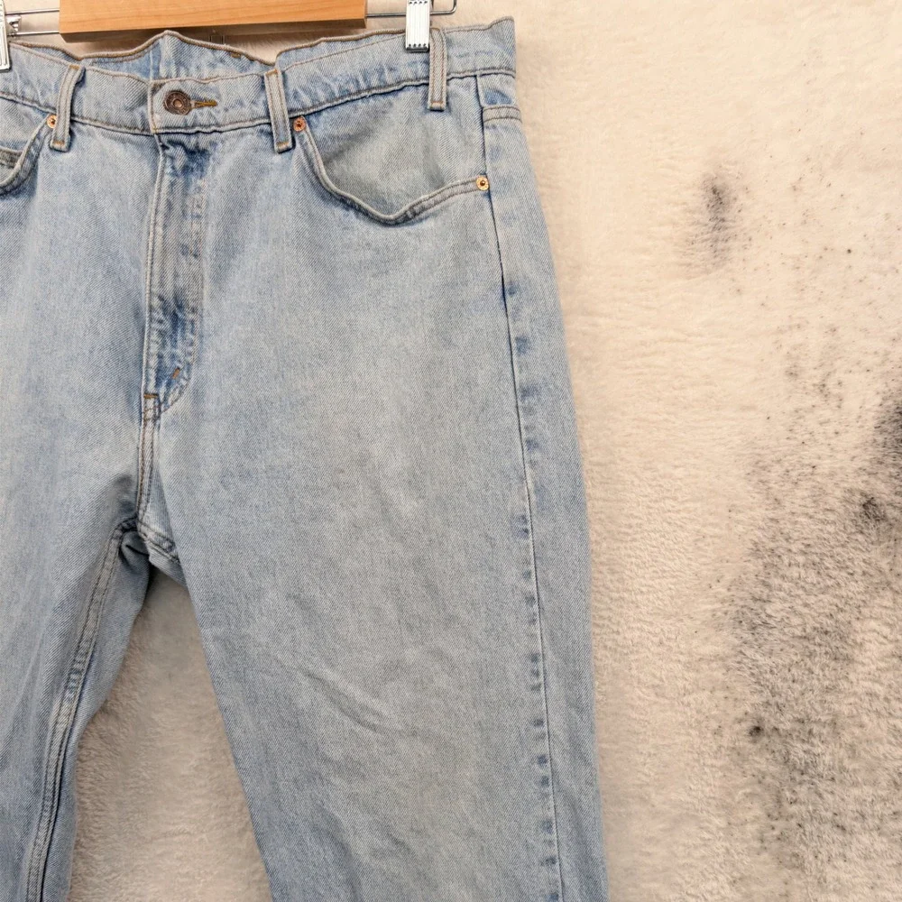 VTG Levi's 505 Jeans Men's 38x32 Blue Regular Fit Straight Leg Orange Tab 90s